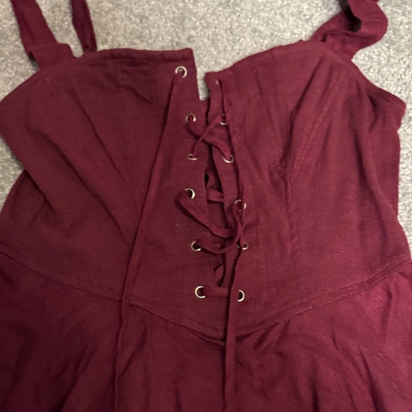 Burgundy Baby doll shirt - Picture 3 of 6